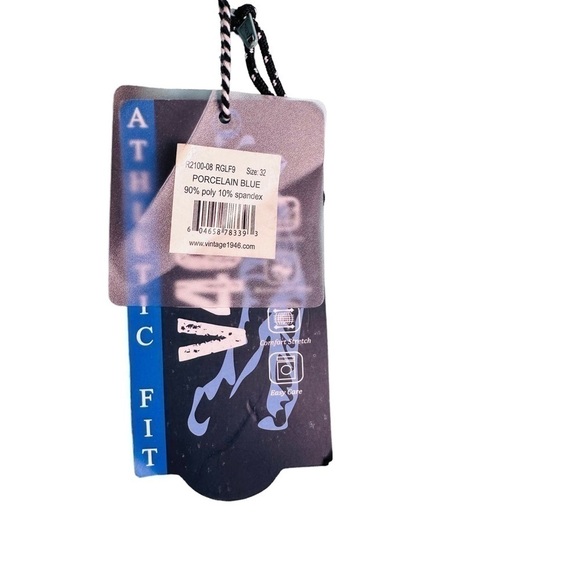 V46 Vintage 1946 Men’s Porcelain Blue Golf Shorts Size 32 - Picture 6 of 8